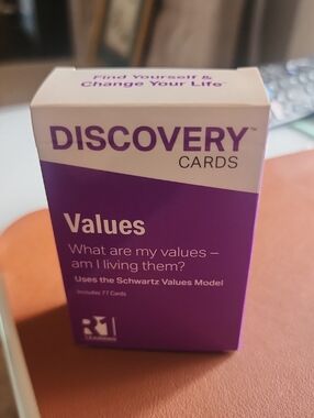 Discovery Values Card Deck - Purple and White